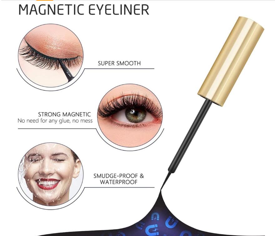 Obțineți gene frumoase fără efort cu creionul magnetic pentru ochi și setul pentru gene