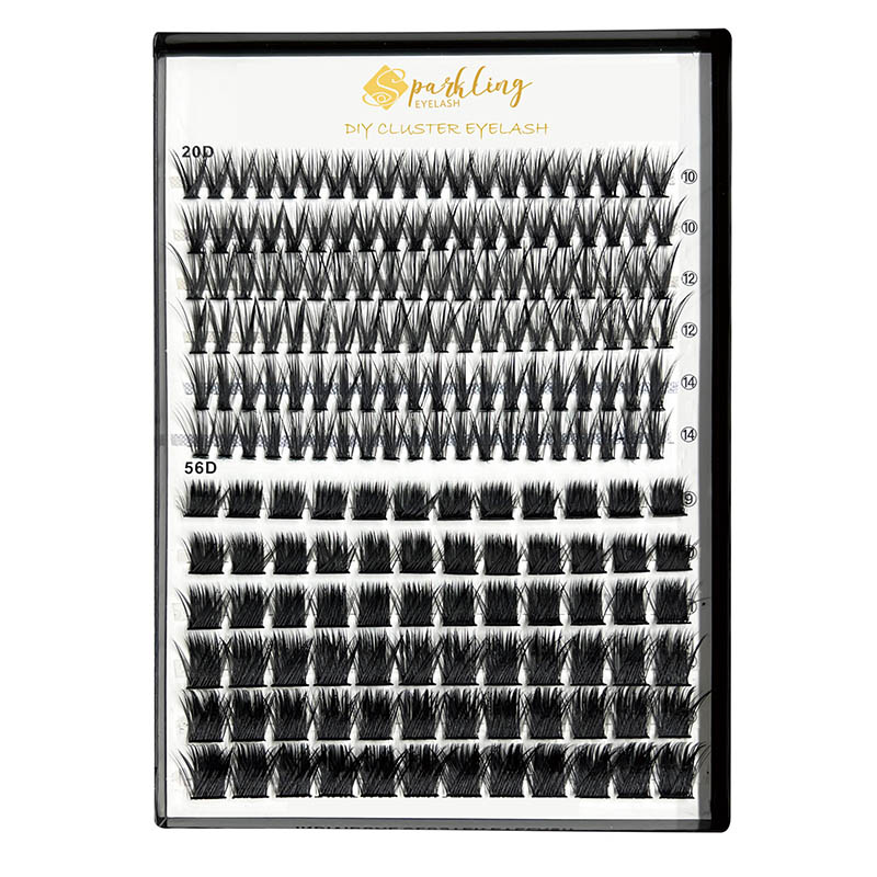 Kit de extensie pentru gene DIY 20D 56D cu lipire și îndepărtare a genelor