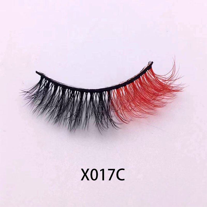 Color Faux Mink Lashes 3d Curling Fake Gene