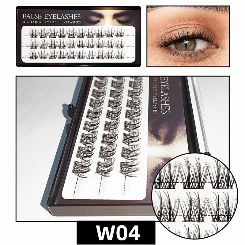 D Curl Mix 8-16 mm Wide Stem Individual Lashes Cluster